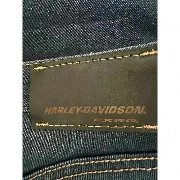 NWT Harley-Davidson Women’s FXRG Armalith Denim Mid-Rise Jeans Indigo Size 29 - Picture 15 of 16